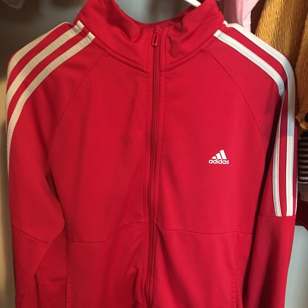 Red men/women adidas jacket
